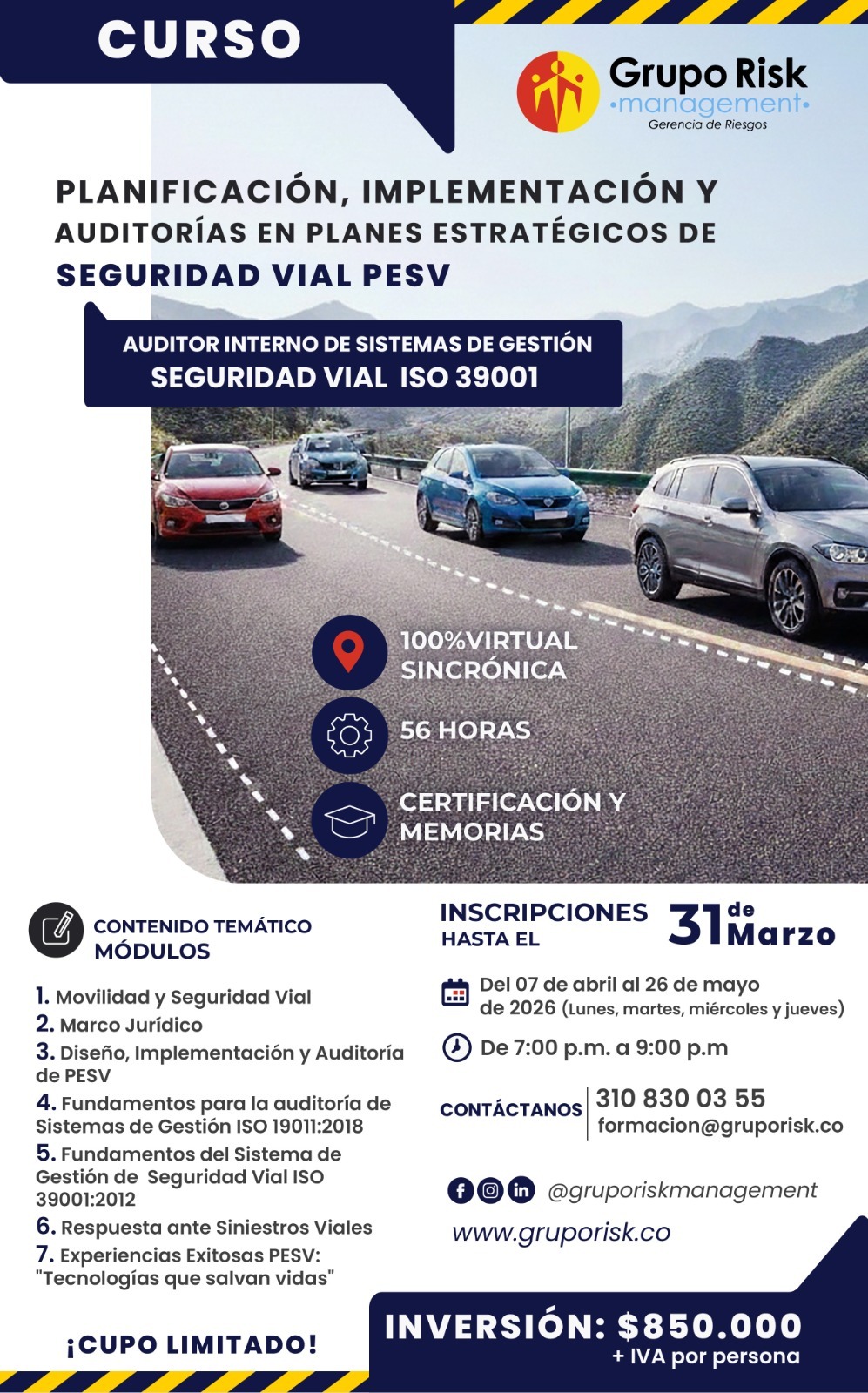 Curso PESV Grupo Risk